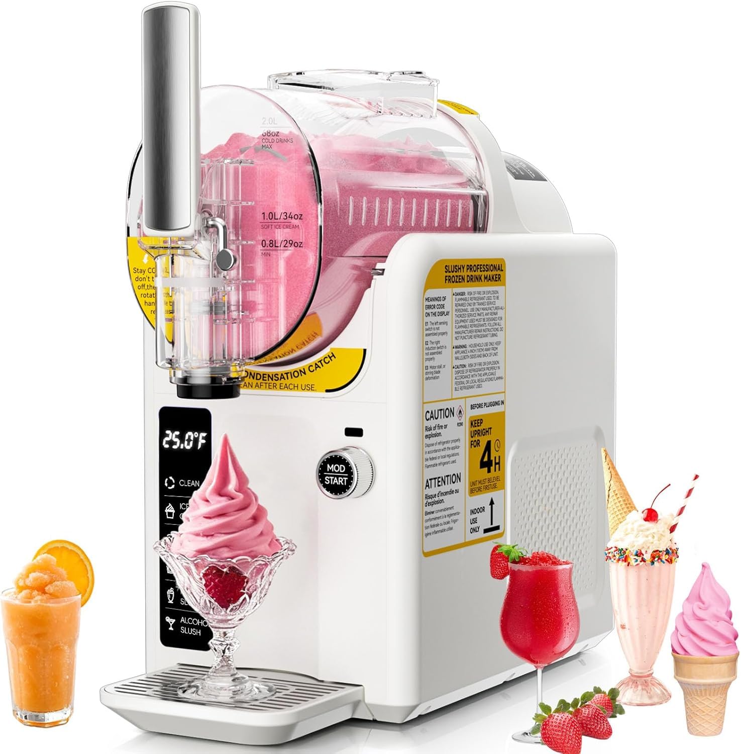 Amazon.com: Ice Cream Machine Slushie Machine for Home - Slushy